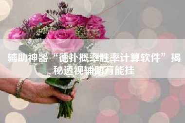 辅助神器“德扑概率胜率计算软件”揭秘透视辅助万能挂