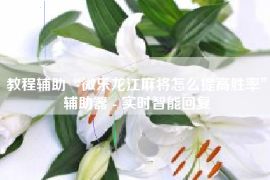 教程辅助“微乐龙江麻将怎么提高胜率”辅助器 - 实时智能回复