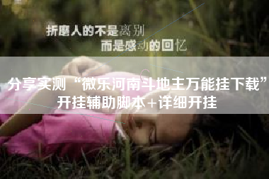 分享实测“微乐河南斗地主万能挂下载”开挂辅助脚本+详细开挂