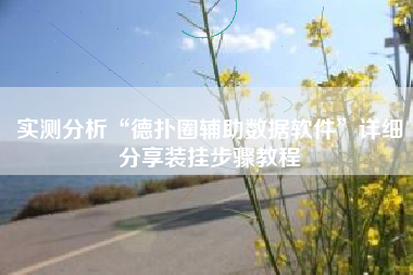 实测分析“德扑圈辅助数据软件”详细分享装挂步骤教程