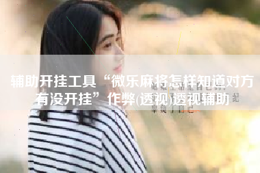 辅助开挂工具“微乐麻将怎样知道对方有没开挂”作弊(透视)透视辅助