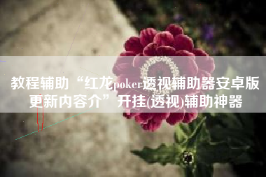 教程辅助“红龙poker透视辅助器安卓版更新内容介”开挂(透视)辅助神器