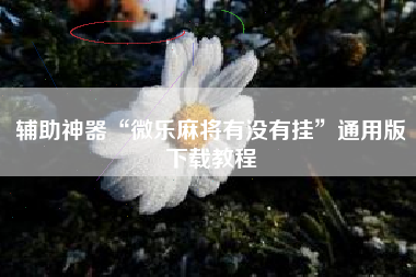 辅助神器“微乐麻将有没有挂	”通用版下载教程