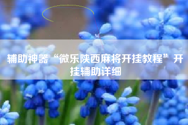 辅助神器“微乐陕西麻将开挂教程”开挂辅助详细