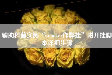 辅助科普实测“wepoker作弊挂”附开挂脚本详细步骤