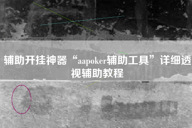 辅助开挂神器“aapoker辅助工具	”详细透视辅助教程