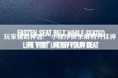 玩家辅助神器:“小程序微乐麻将开挂神器下载	”详细开挂教程