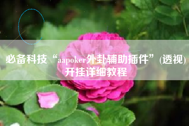 必备科技“aapoker外卦辅助插件”(透视)开挂详细教程