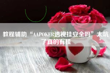 教程辅助“AAPOKER透视挂安全吗	”太坑了真的有挂