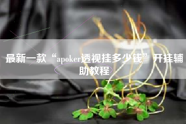 最新一款“apoker透视挂多少钱	”开挂辅助教程