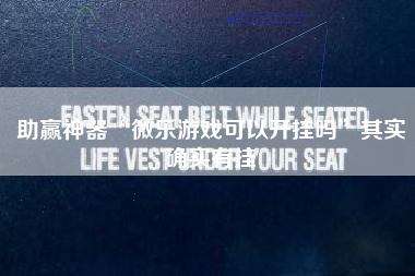 助赢神器“微乐游戏可以开挂吗”其实确实有挂