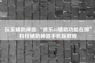 玩家辅助神器:“微乐dd辅助功能在哪	”科技辅助神器手机版教程