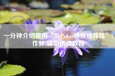 一分钟介绍使用“WePoker透视插件挂”(作弊)辅助透视教程