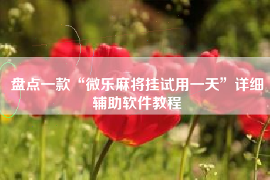 盘点一款“微乐麻将挂试用一天	”详细辅助软件教程