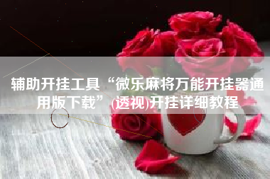 辅助开挂工具“微乐麻将万能开挂器通用版下载”(透视)开挂详细教程